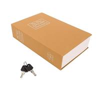 FRTHVB Book Safe with Key, Decorative ABS Material Savings Bank, Stainless Steel Liner Protective Soft Touch Bank for Adults, Humanized Design Hidden Storage for Cash Jewelry Credit (Coffee)