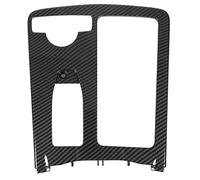 FRTHVB Center Console Cup Holder Trim, Carbon Fiber Style Decoration Frame Cover, Replacement for Mercedes - E - Class E200 E260 2010-2012 LHD, ABS Material with Glossy Finish, Scr