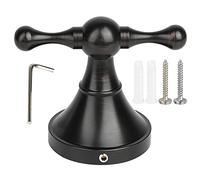 FRTHVB Classic Antique Style Black Bronze Single Robe Hook, Wall Mounted Hat Coat Hanger, European Design Clothes Hooks with Wire Drawn Finish for Bathroom Entryway Closet