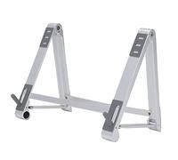 FRTHVB Foldable Laptop Stand, Ergonomic Multi Height Adjustment Laptop Desk Stand, Anti Slip Portable Laptop Stand Holder with Hollow Bottom Design for Mobile Phone Tablet Laptop (Silver)