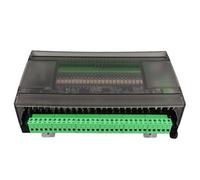 FRTHVB Industrial Control Board FX3U - 48MT, PLC Controller with 24 Input 24 Output, High Speed Counting 6 Channels 3K, Transistor Output for Industrial Automation, Compatible with GX Dev