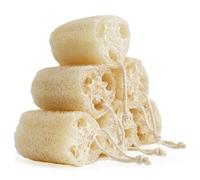 FRTIM Natural Loofah Sponge, Organic Bath Loofah Pack, Lufas Exfoliating Body Scrubber, Loofas Sponges Shower Loofah for Women and Men, Skin SPA Ecotools- 6 Pack
