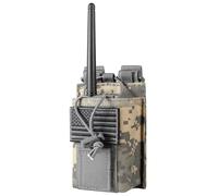 FRTKK Tactical Radio Holder Radio Holster Molle Radio Pouch Universal Radio Case Military Heavy Duty Radio Bag for Police Firefighter Two Ways Walkie Talkies Vest (ACU)