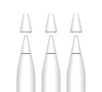 FRTMA [2 in 1] Non-Slip Writing Nib/Tip Protector Compatible with Apple Pencil 1st & 2nd Generation (Pack of 10), White