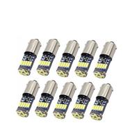 FRTRGVUVXP 10pcs T4W Car Light Bulbs White 4014 15-SMD T11 H6W car Interior Dome Map Light for A4 B6 B7 Sedan(White ice)