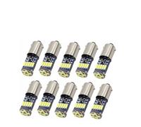 FRTRGVUVXP 10pcs T4W Car Light Bulbs White 4014 15-SMD T11 H6W car Interior Dome Map Light for A4 B6 B7 Sedan(Blue)