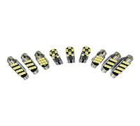 FRTRGVUVXP 16PCS For Q7 4L 2006 2007 2008 2009 2010 2011 2012 2013 2014 Interior Dome Reading Light Trunk Lamp(White)