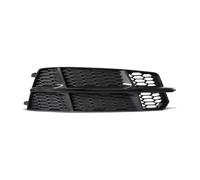 FRTRGVUVXP Car Front Bumper Light Cover For A6 C7 A6L For S-Line 2015 2016 2017 2018 Fog Lamp Honeycomb Hex Grill 4G0807681AN(Black Right)