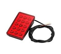 FRTRGVUVXP Car Rear Spoiler Brake Light Tail Light Car High Mount Stop Light Car Brake Light Universal Shell Pilot Light (Red Shell)