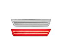 FRTRGVUVXP For Dodge For Challenger 2008-2014 Side Marker Lights Front Red Rear Side Fender Reflector(Red Clear Front)