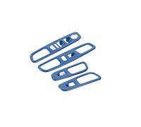 FRTRGVUVXP for Jeep for Renegade 2016 2017 2018 2019 Car Interior Window Lift Switch Button Decoration Cover Trim Stickers Car Styling (Blue)