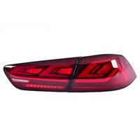 FRTRGVUVXP For Mitsubishi For Lancer 10 EVO X Car Styling Tail Lights Taillight Rear Lamp DRL Dynamic Turn Signal Reverse Brake Light (Type A Red)