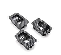 FRTRGVUVXP LHD RHD Carbon Fiber Texture Car Interior Door Armrest Pull Handle for 3 Series E90 E91 316 318 320 325 328i 2004-2012 (3pcs Small Panel Set)