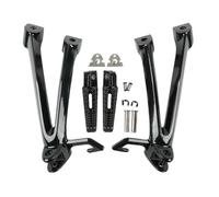FRTRGVUVXP Motorcycle Rear Passenger Footrest Foot Pegs For Suzuki GSXR GSX-R 600 750 2006-2007 K6 K7(Black)