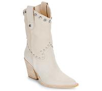 Fru.it Mid Boots 8570-944-CUOIO-GREZZO-VELOUR-AVORIO in Beige 5.5