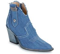 Fru.it Mid Boots 8575-944-CUOIO-GREZZO-JEANS-LAVATO in Blue 5.5