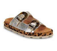 Fru.it Mules / Casual Shoes 8670-099-GOMMA-NATURALE-SLASH-COMETA in Silver 4.5