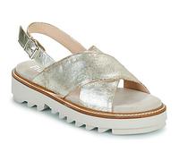Fru.it Wedge sandals 8730-100-HELGA-PERLA-SLASH-COMETA in Gold 4