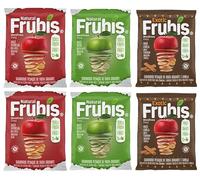 Frubis Tasty Bits of Crispy Fruit | Red Apple | Green Apple | Apple and Cinnamon - 6 Pack