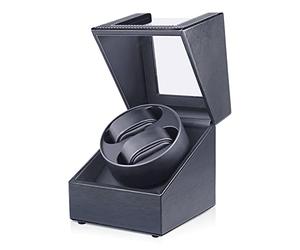 FRUCASE Watch Winder for Automatic Watches Watch Box Automatic Winder Japanese Motor 2 Rotation Modes, PU20B, family life