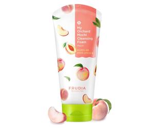 FRUDIA. My Orchard Peach Cleansing Foam with Peach Extract. For Sensitive Skin. Removes Impurities. Lightweight Jelly Mochi Texture. Content 120 g.
