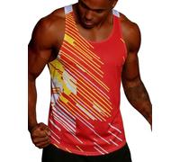 frueo 1 Pack Gym Vest Men Quick Dry Y-Back Muscle Tank Top T5110 OY M