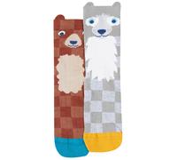 Frugi Beary Wild Character Socks - 2 Pairs