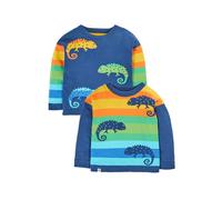 Frugi Boy's Luca Reversible Jumper in Blue | Size: 1-2 Years Frugi Blue 1-2 Years
