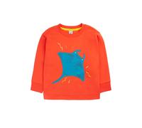 Frugi Boy's Otis Circular Top in Red | Size: 6-7 Years Frugi Red 6-7 Years