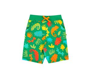 Frugi Boy's Samson Printed Shorts in Green | Size: 3-4 Years Frugi Green 3-4 Years