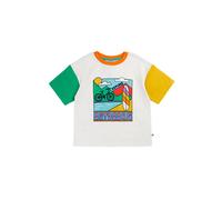 Frugi Boy's Towan Relaxed T-shirt in White | Size: 8-9 Years Frugi White 8-9 Years