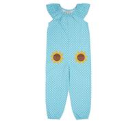 Frugi Girl's Dora Playsuit in Blue | Size: 5-6 Years Frugi Blue 5-6 Years