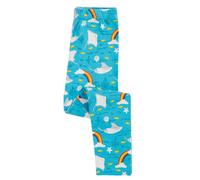 Frugi Girl's Libby Printed Leggings in Blue | Size: 1-2 Years Frugi Blue 1-2 Years