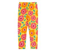 Frugi Girl's Libby Printed Leggings in Yellow | Size: 1-2 Years Frugi Yellow 1-2 Years