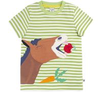 Frugi Sid Applique T-Shirt in Green | Size: 7-8 Years Frugi Green 7-8 Years