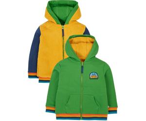 Frugi Kids 80% Organic Cotton Helston Reversible Hoodie -