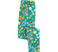 Frugi Girl's Libby Printed Leggings in Green | Size: 5-6 Years Frugi Green 5-6 Years
