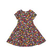 Frugi Kids 95% Organic Cotton Spring Skater Dress - - Size: 3-4y