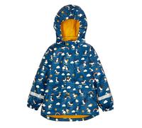 Frugi Kids Puffin Print Hooded Fleece Lined Raincoat (1-10 Yrs) - 1-2Y - Blue Mix, Blue Mix