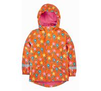 Frugi Girl's Printed Puddle Buster Coat in Orange | Size: 2-3 Years Frugi Orange 2-3 Years