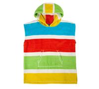 Frugi Pure Cotton Striped Hooded Towel (2-12 Yrs) Multi