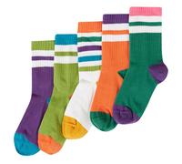 Frugi Rainbow Reed Rib Socks - 5 Pairs