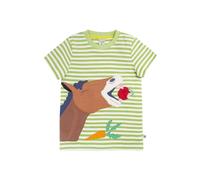 Frugi Sid Applique T-Shirt in Green | Size: 1-2 Years Frugi Green 1-2 Years