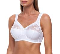 frugue Ladies Bras Non Wired Wireless Minimiser Support Plus Size White 40 DD
