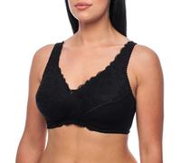 frugue Women's Post Surgery Bra with Pockets Posture Support Corrector Black UK 34 D