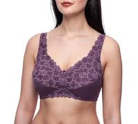 frugue Women's Post Surgery Bra with Pockets Posture Support Corrector Purple UK 36 F