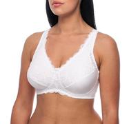 frugue Women's Post Surgery Bra with Pockets Posture Support Corrector White UK 40 D