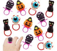 Fruidles Halloween Candy Rings, Hard Candy, Individually Wrapped (12-Pack)