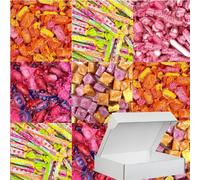 Fruiitellaa Duo Stix, Strawberry Mix, Juicy Chews, Summer fruits, Berries & Cherry Chewy Sweets - Assorted Mixed Fruit chewy sweets (500g)