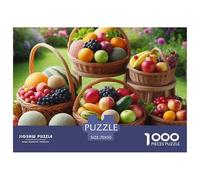 Fruit 1000 Pc Puzzles for Adults Kids - Multi-Basket Fruit Still Life Jigsaw Puzzle Educational Game Challenge Wall Decoration70x50cm/1000pcs